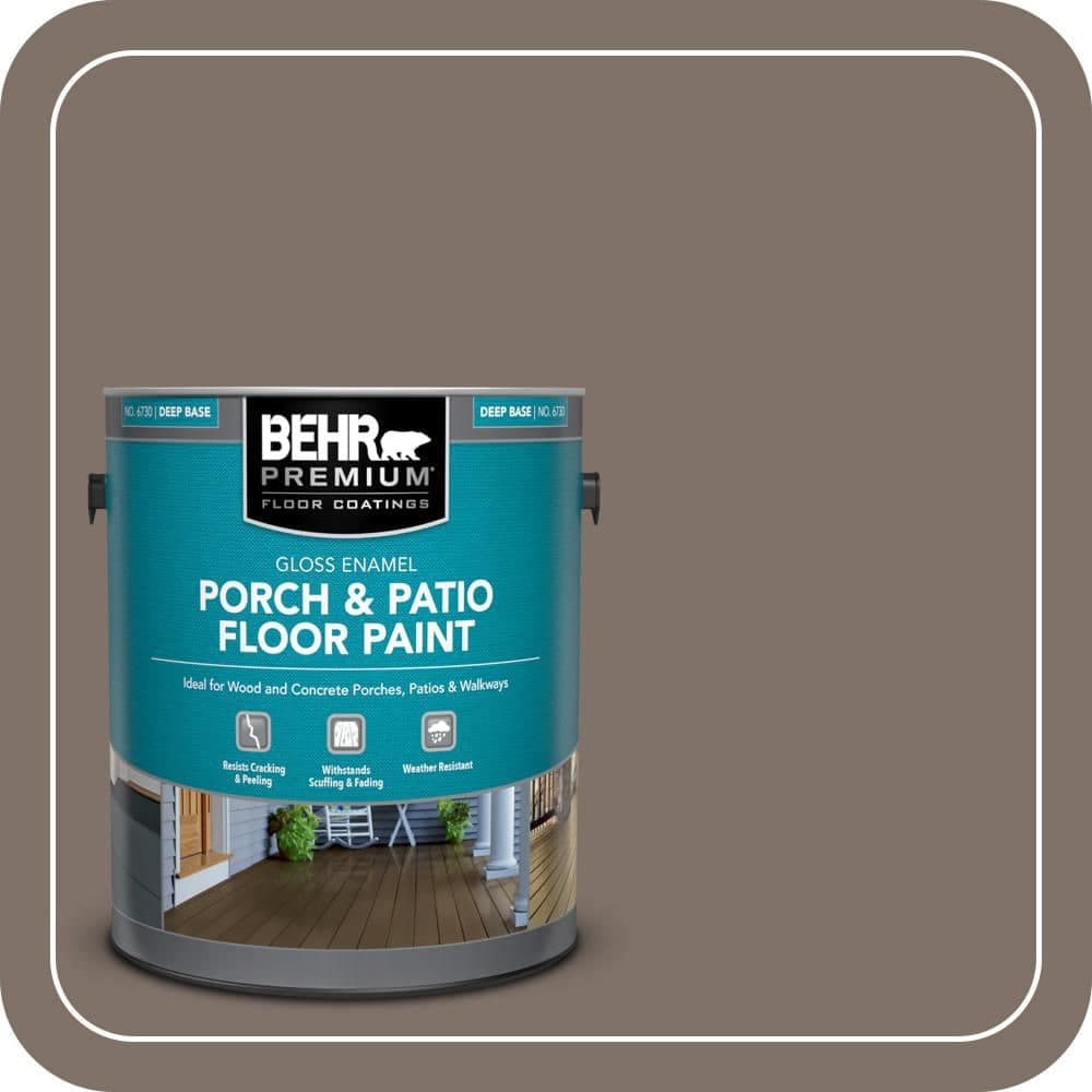 BEHR PREMIUM 1 gal. #MS-86 Dusty Brown Gloss Enamel Interior/Exterior Porch and Patio Floor Paint