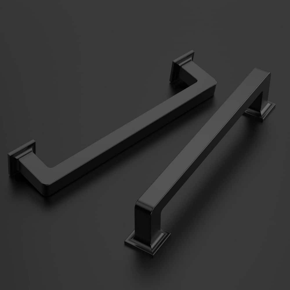 Wudkey 10-Pack 5 in. Matte Black Cabinet Pulls-Kitchen Handles for Cabinets, Cupboard and Drawer Hardware (3)