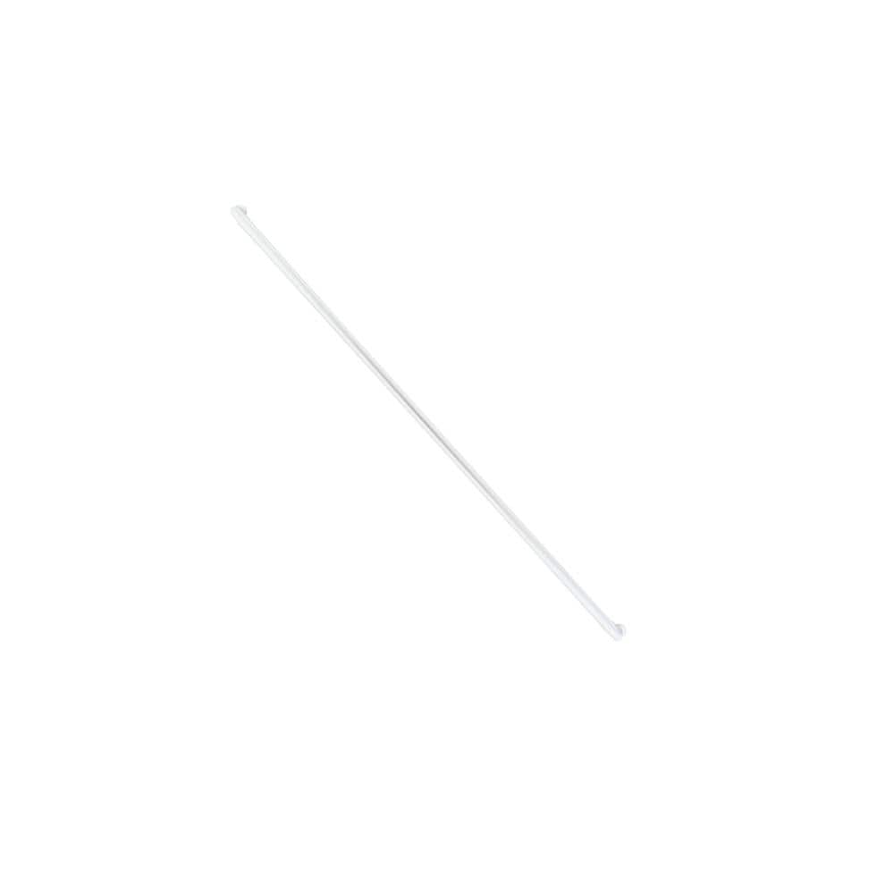 Weatherables 6 ft. L x 1.5 in. D Textured White Aluminum ADA Rail/Grab Bar Wall Return Kit (1)