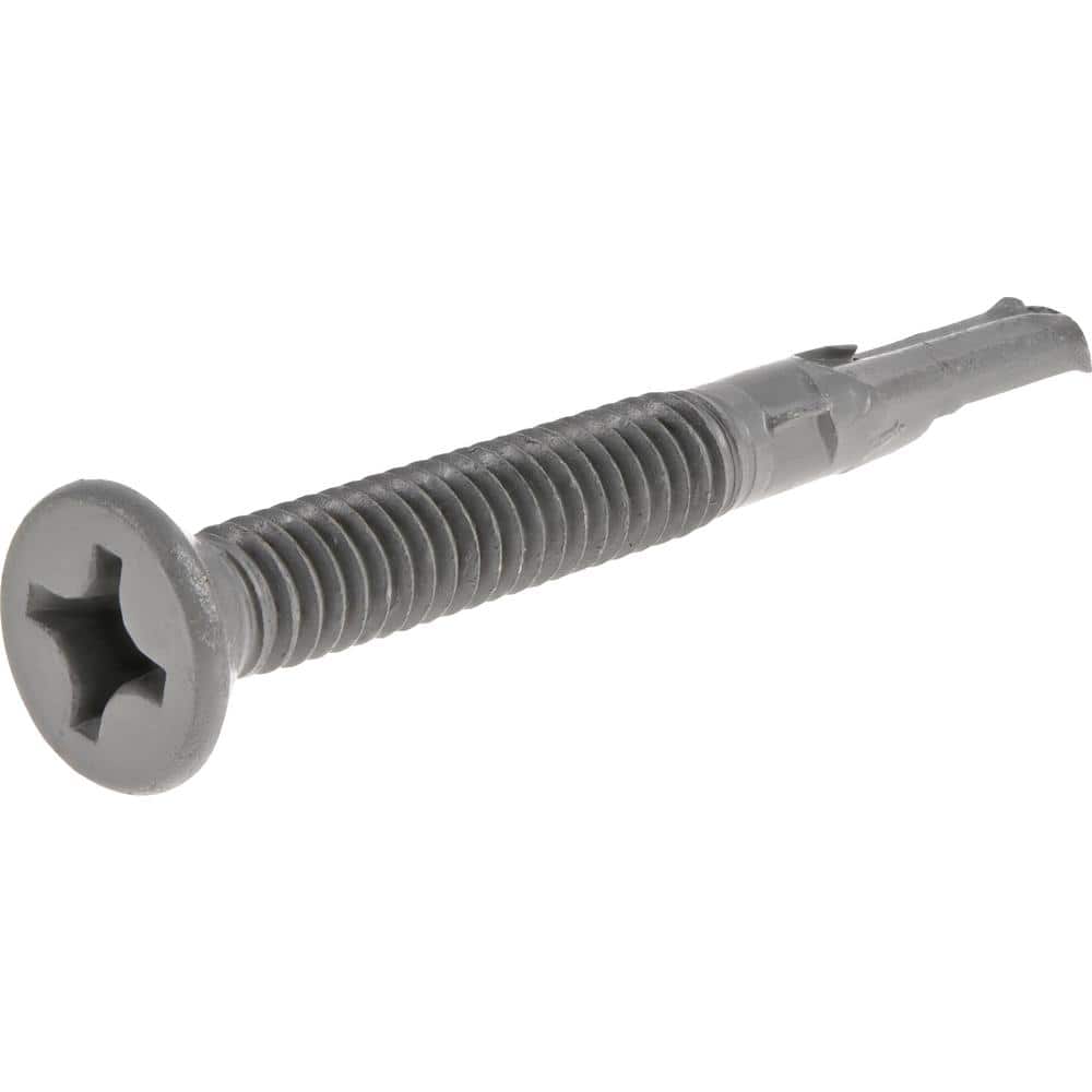 Everbilt #12 2 in. Phillips Flat-Head Self-Drilling Screw 1 lb.-Box (66-Piece) (2)