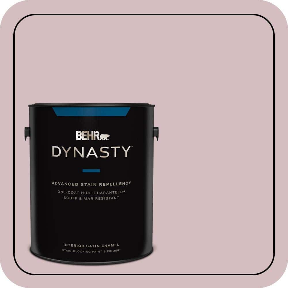 BEHR DYNASTY 1 gal. #PPU17-09 Embroidery Satin Enamel Interior Stain-Blocking Paint and Primer
