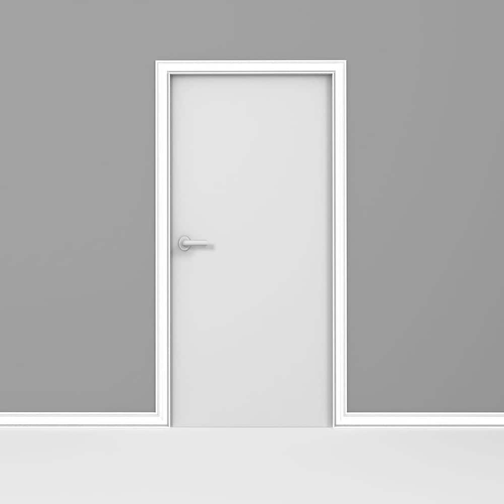ORAC DECOR 7/8 in. D x 2-3/8 in. W x 7' 6 in. L . Primed White Plain Polystyrene Panel Moulding (3-Pack) (3)