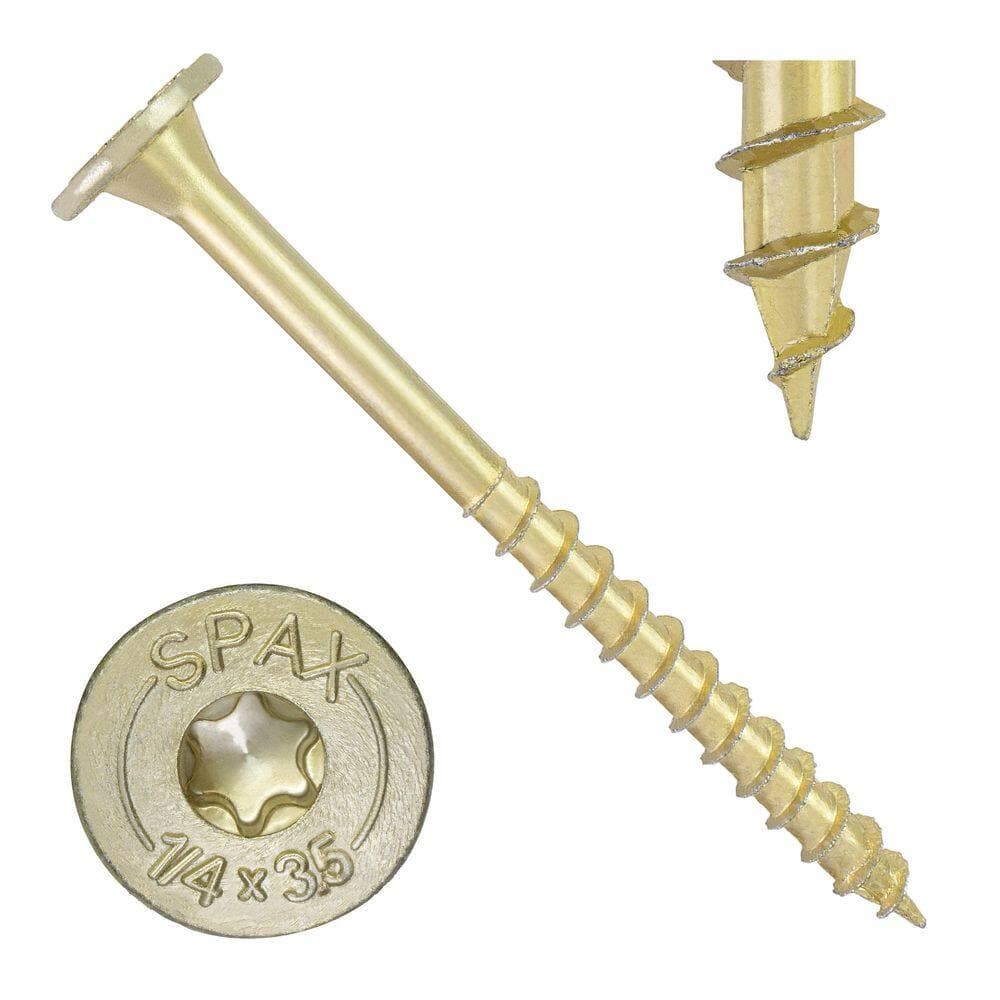 SPAX 1/4 in. x 3-1/2 in. Powerlags XF Interior T40 T-Star Pancake Head Structural Wood Lag Screws (500 Pieces) (2)