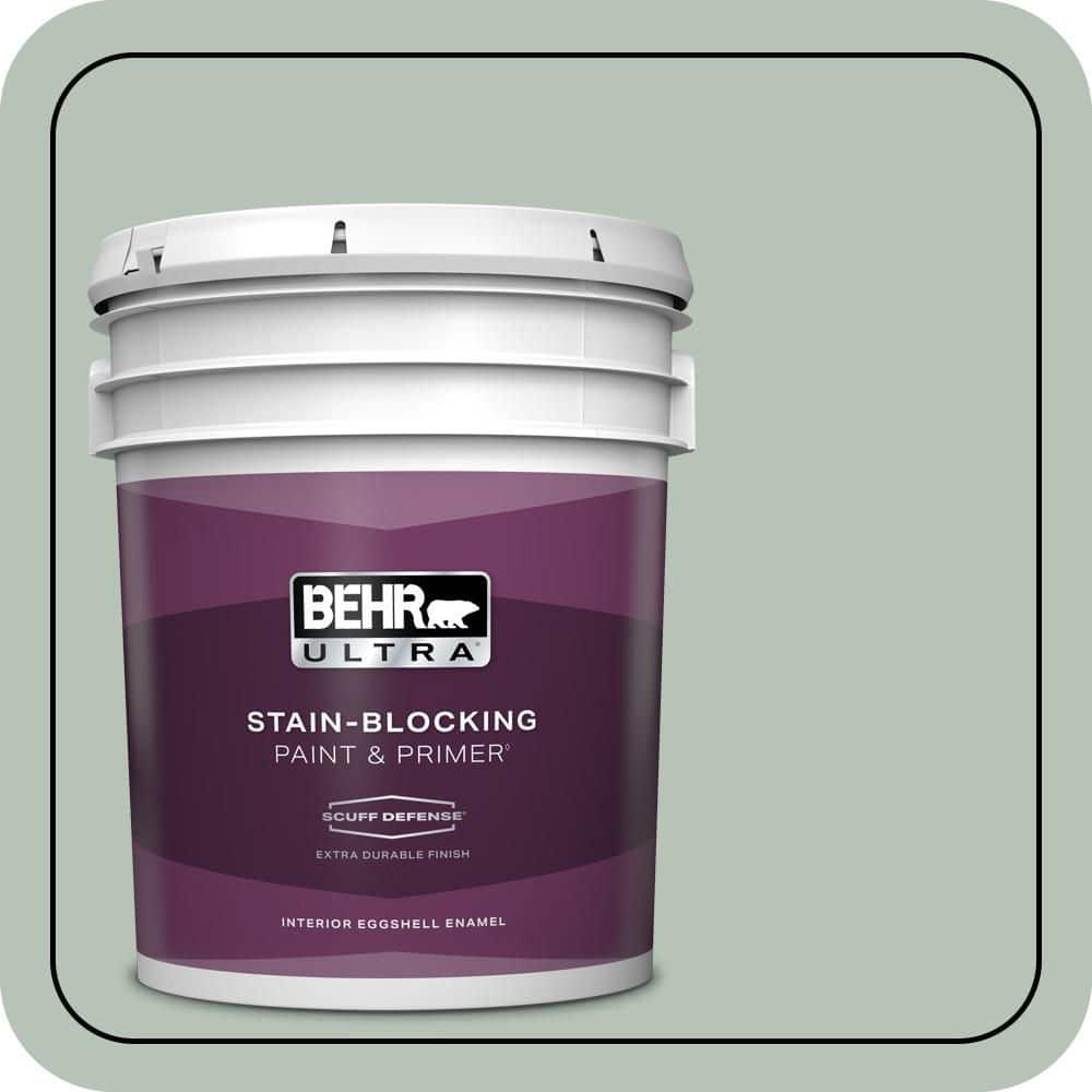 BEHR ULTRA 5 gal. #MQ6-18 Recycled Glass Extra Durable Eggshell Enamel Interior Paint & Primer