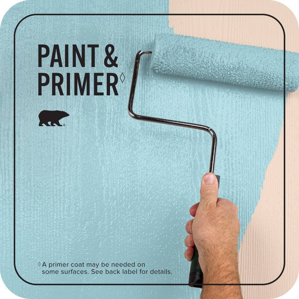 BEHR PREMIUM PLUS 1 gal. #530C-3 Winsome Hue Flat Exterior Paint & Primer (2)