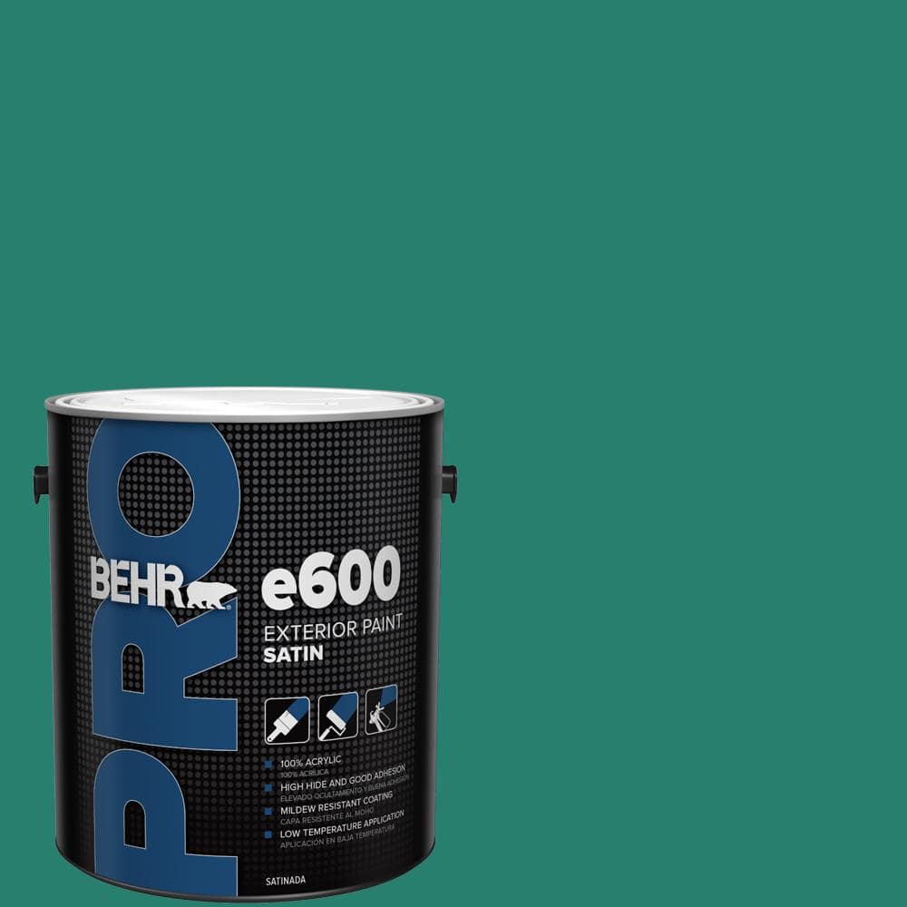 BEHR PRO 1 gal. #P440-7 Mermaid Sea Satin Exterior Paint (1)