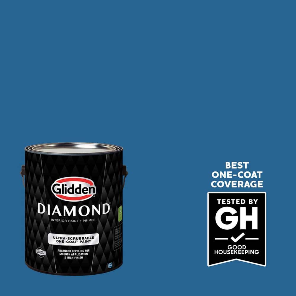 Glidden Diamond 1 gal. Starry Night PPG1161-6 Satin Interior Paint with Primer