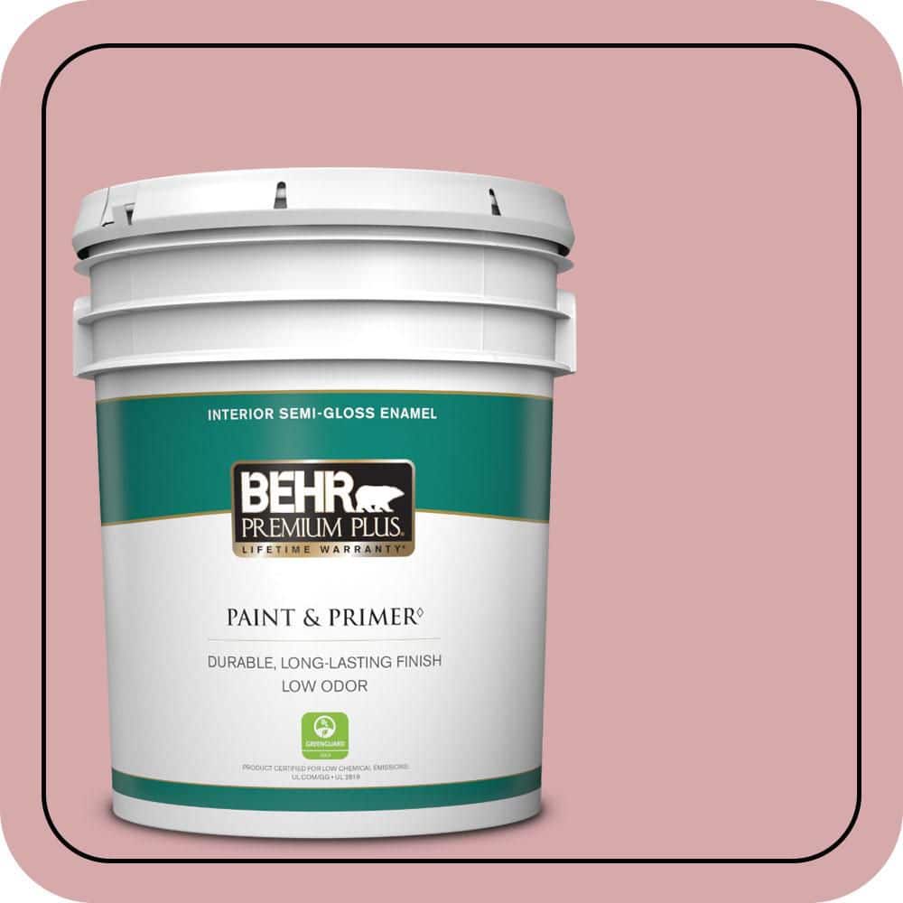 BEHR PREMIUM PLUS 5 gal. #S140-3 Berry Crush Semi-Gloss Enamel Low Odor Interior Paint & Primer