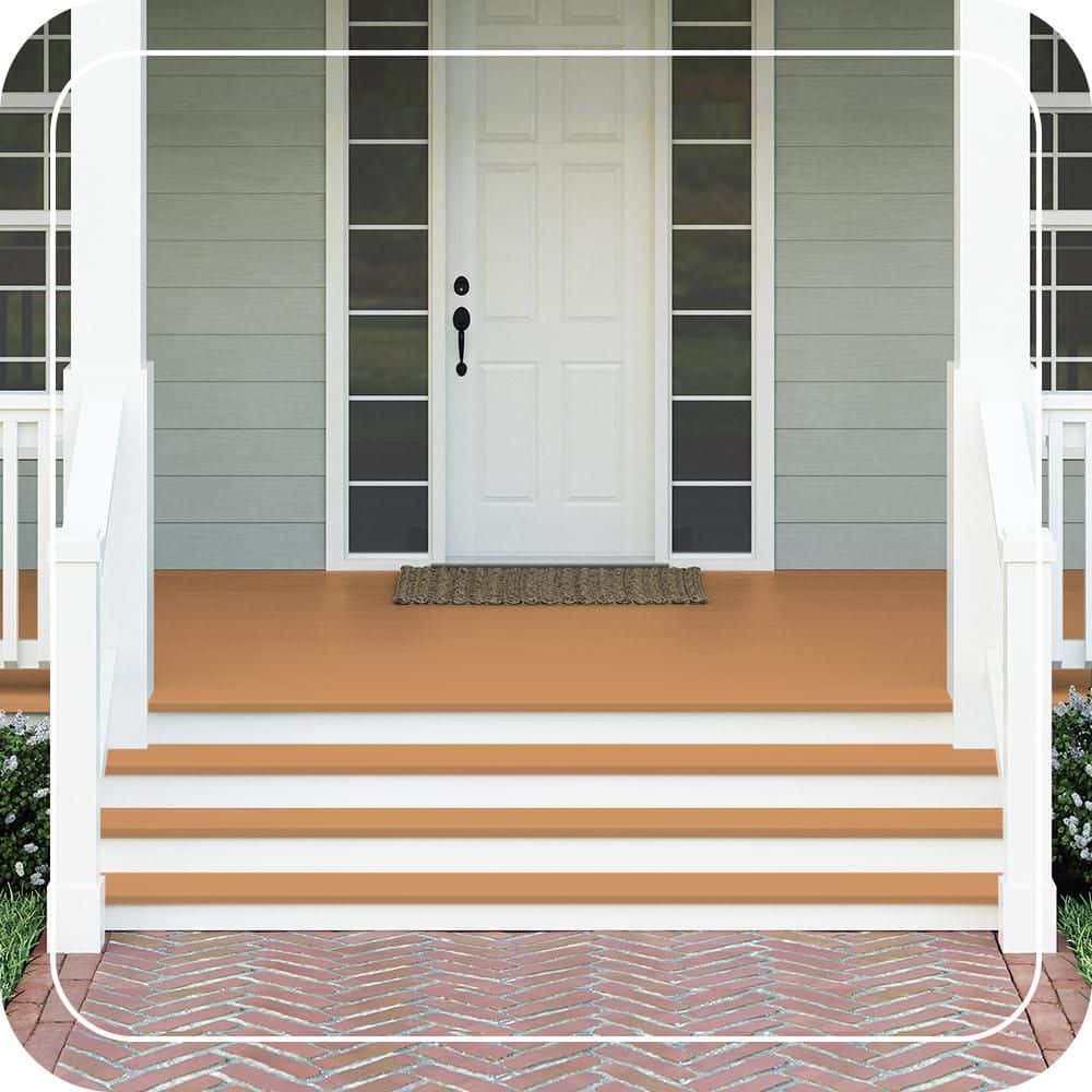BEHR PREMIUM #280D-5 Textured Low-Lustre Enamel Interior/Exterior Porch and Patio Anti-Slip Floor Paint (2)