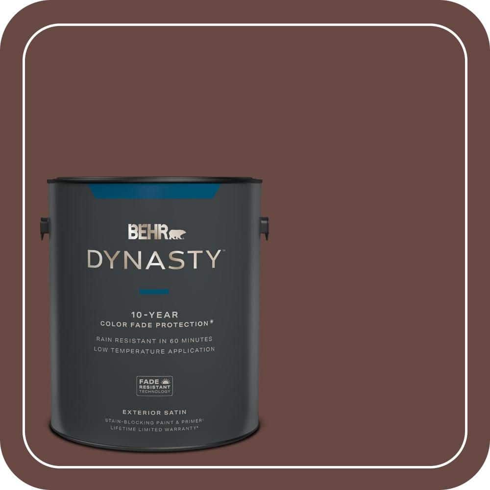 BEHR DYNASTY 1 gal. #700B-7 Wild Manzanita Satin Enamel Exterior Stain-Blocking Paint & Primer