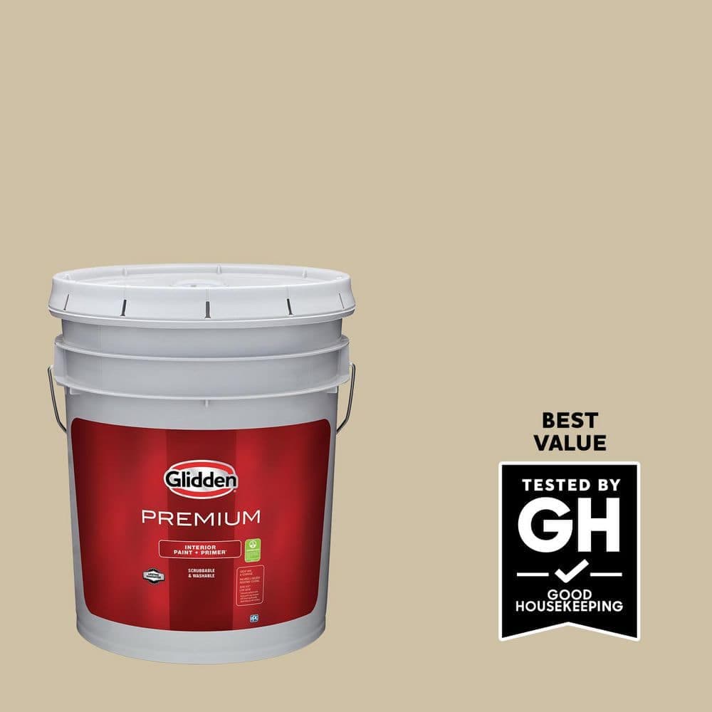 Glidden Premium 5 gal. PPG1101-3 Stylish Eggshell Interior Latex Paint