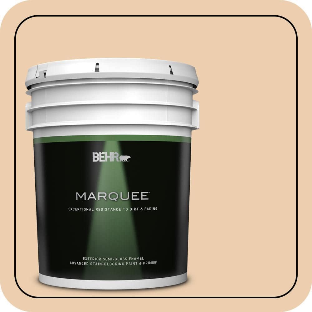 BEHR MARQUEE 5 gal. #S270-2 Chai Semi-Gloss Enamel Exterior Paint & Primer