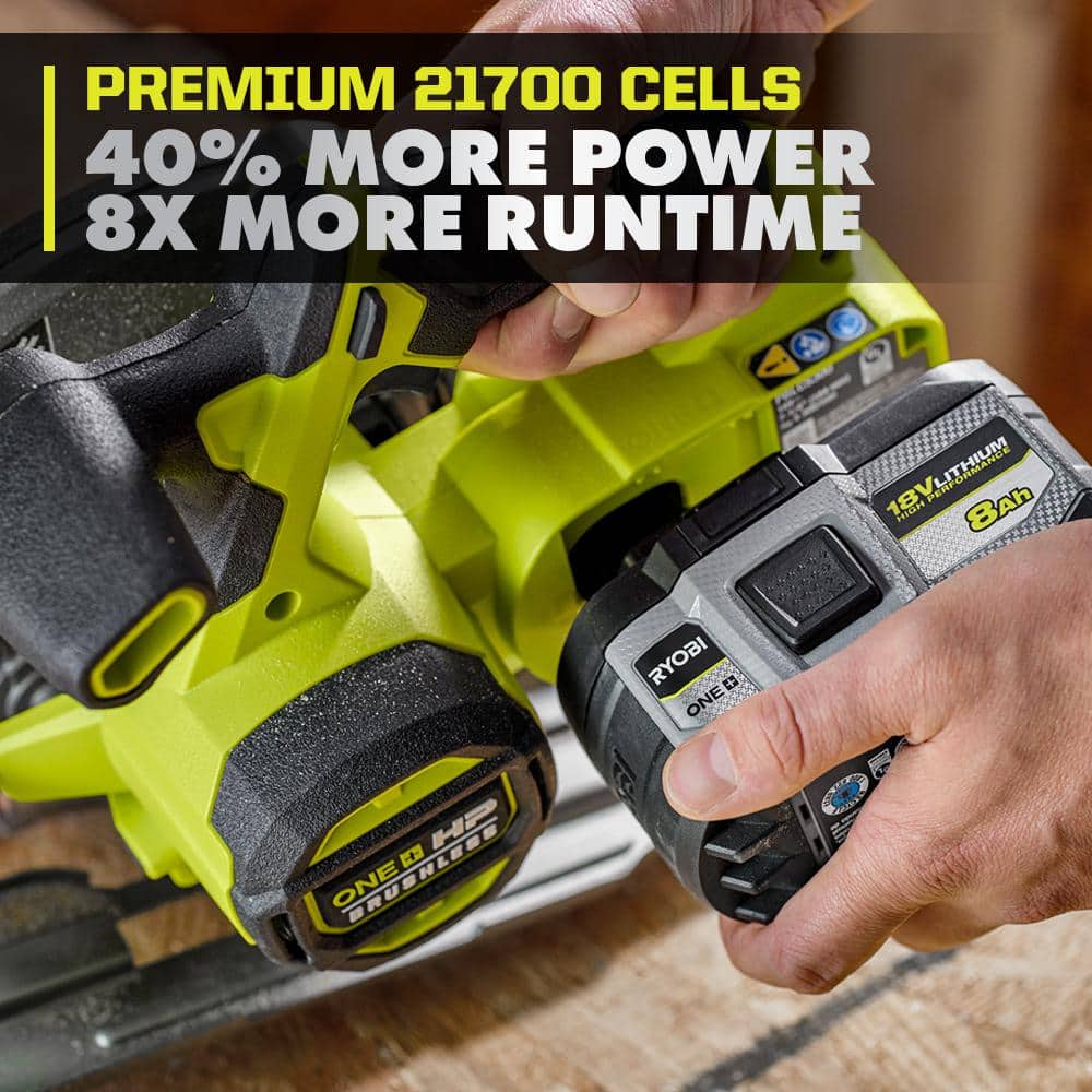 RYOBI ONE+ 18V 8.0 Ah Lithium-Ion HIGH PERFORMANCE Battery (4)