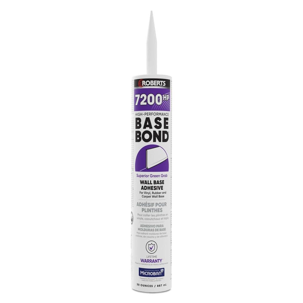 ROBERTS 7200HP 30 oz. 24 Hour Dry Time Vinyl, Rubber and Carpet Wall Base Floor Adhesive in Light Tan (2)