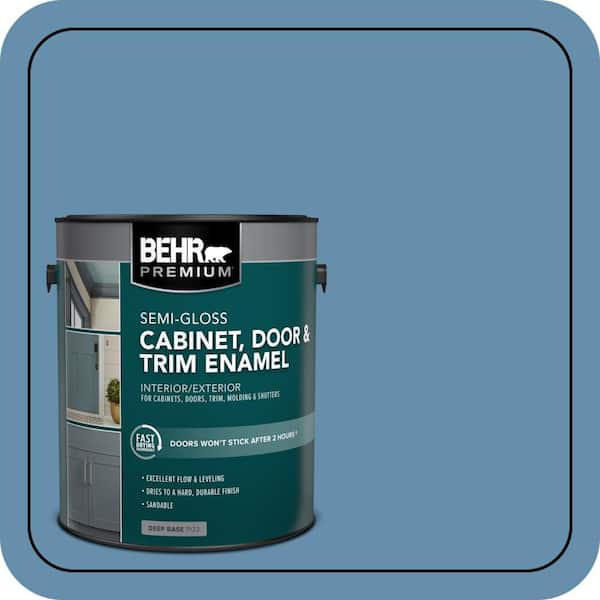 BEHR PREMIUM 1 gal. #S500-5 Treasure Map Semi-Gloss Enamel Interior/Exterior Cabinet, Door & Trim Paint (2)