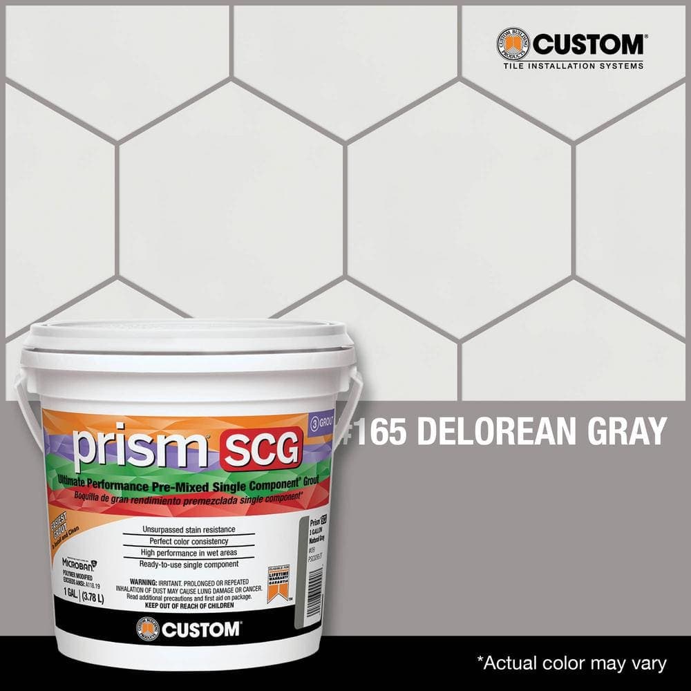 Custom Building Products Prism SCG #165 Delorean Gray 1 gal. Ultimate Performance Pre-Mixed Single Component Grout (3)