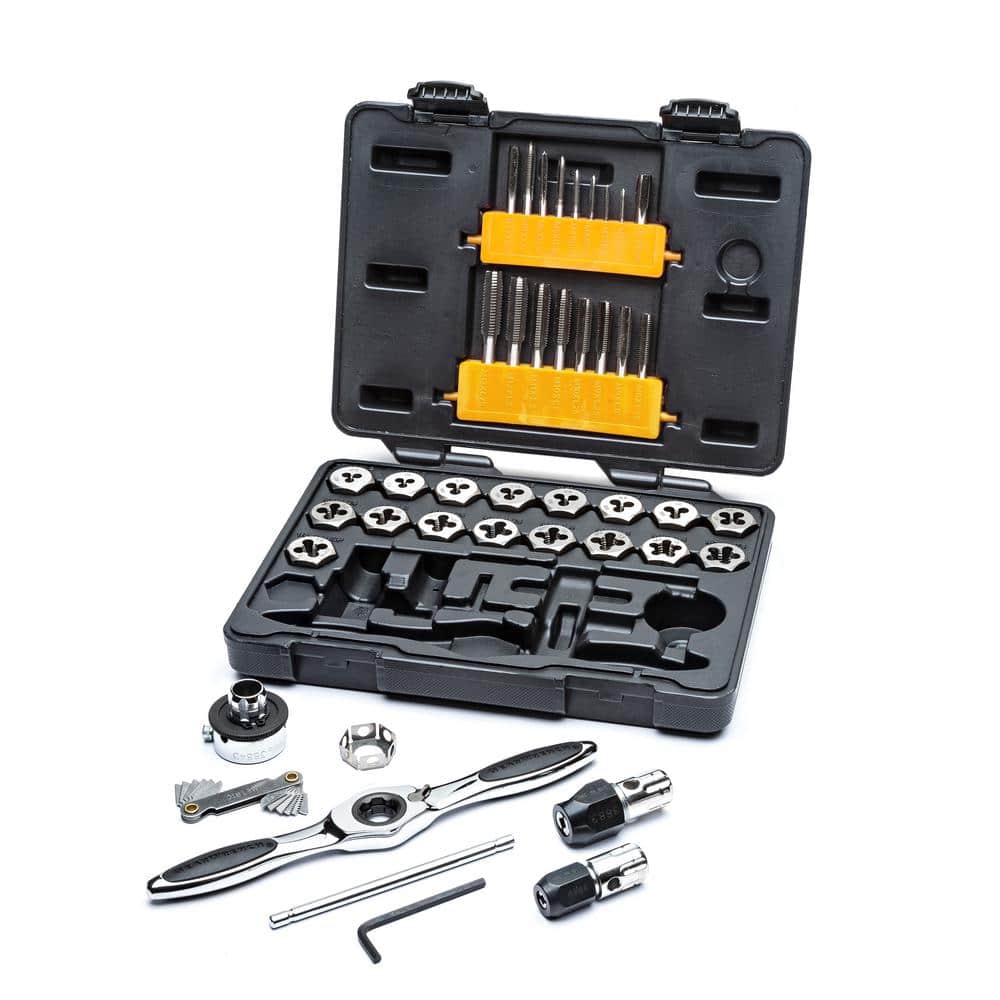 GEARWRENCH Metric Small & Medium Ratcheting Tap & Die Set