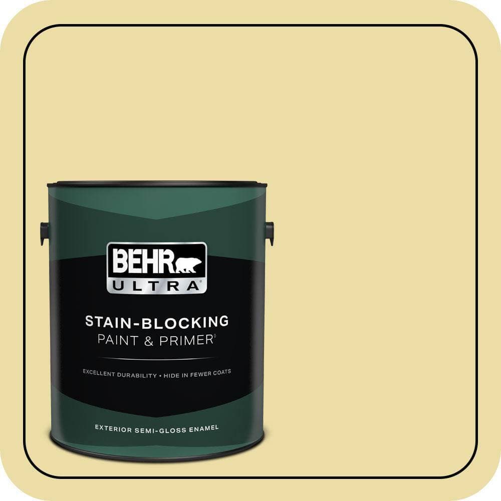 BEHR ULTRA 1 gal. #PPU8-12 Refreshing Tea Semi-Gloss Enamel Exterior Paint & Primer