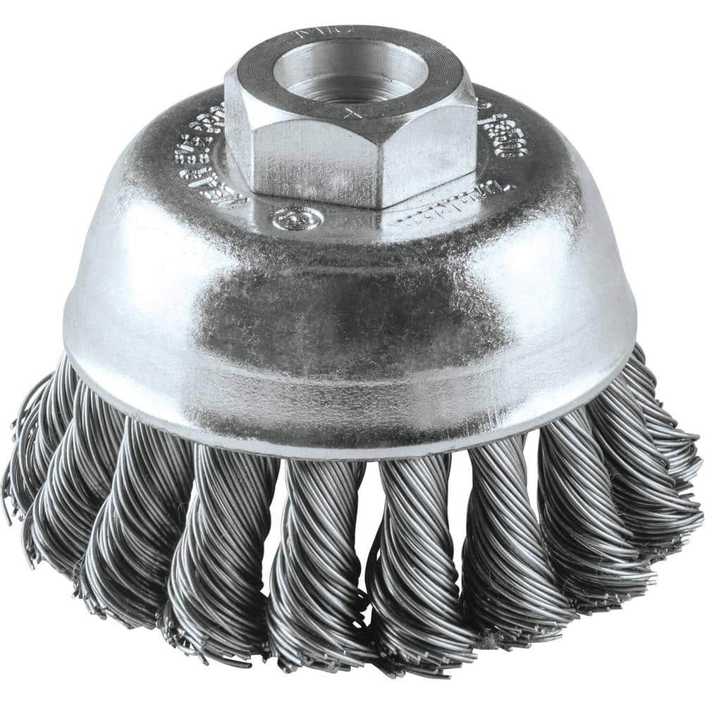 Makita M10 x 25 in. 2-3/4 in. Stainless Knot Wire Cup Brush (1)