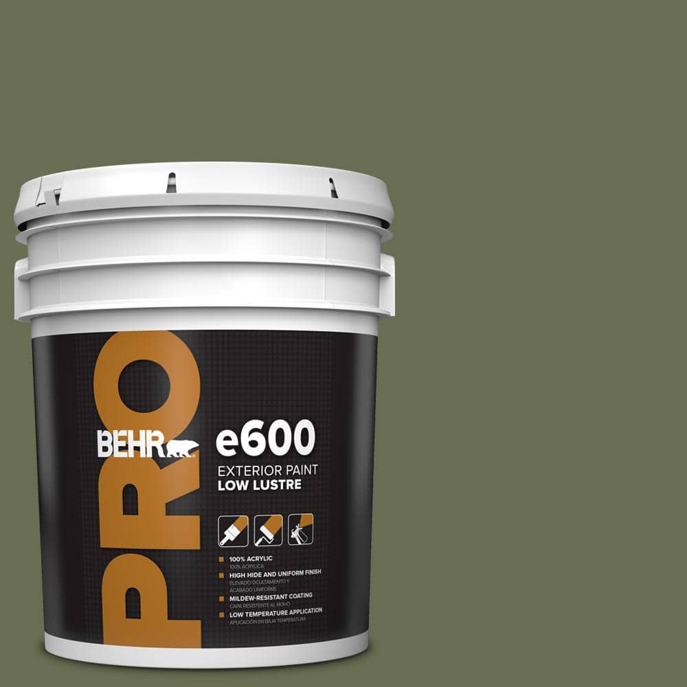 BEHR PRO 5 gal. #S380-7 Global Green Low Luster Exterior Paint
