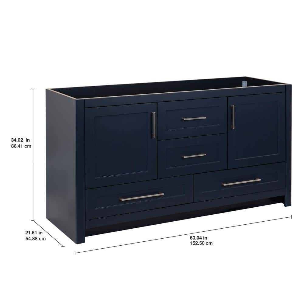 Home Decorators Collection Craye W 22 in. D 34 in. H Freestanding Bath Vanity Cabinet without Top (3)