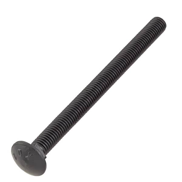 DECKMATE 1/2 in. -13 x 6-1/2 in. Black Deck ExteriorCarriage Bolt (2)