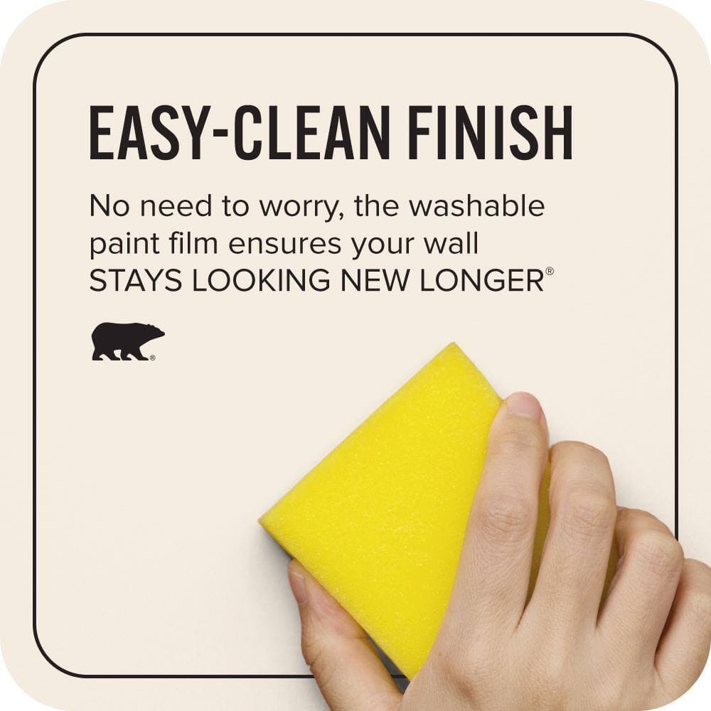 BEHR ULTRA 1 gal. #OR-W10 White Flour Extra Durable Flat Interior Paint & Primer (4)