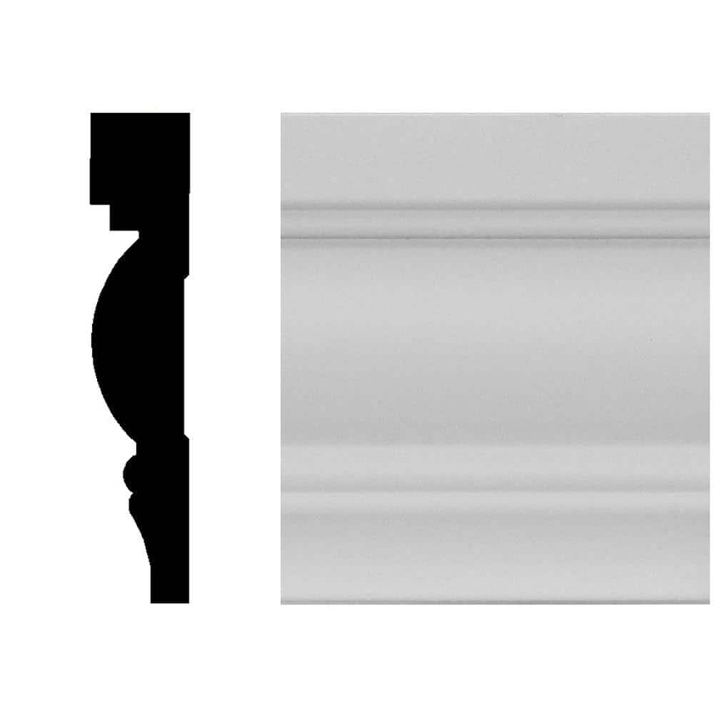 HOUSE OF FARA 3/4 in. x 3-1/2 in. x 96 in. MDF Primed Casing Moulding (1)