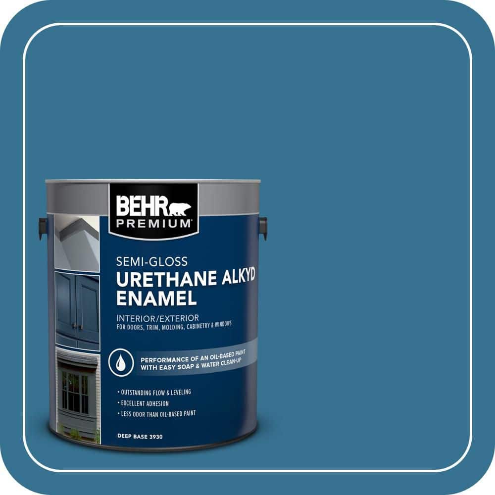 BEHR PREMIUM 1 gal. #T18-14 Soul Search Urethane Alkyd Semi-Gloss Enamel Interior/Exterior Paint