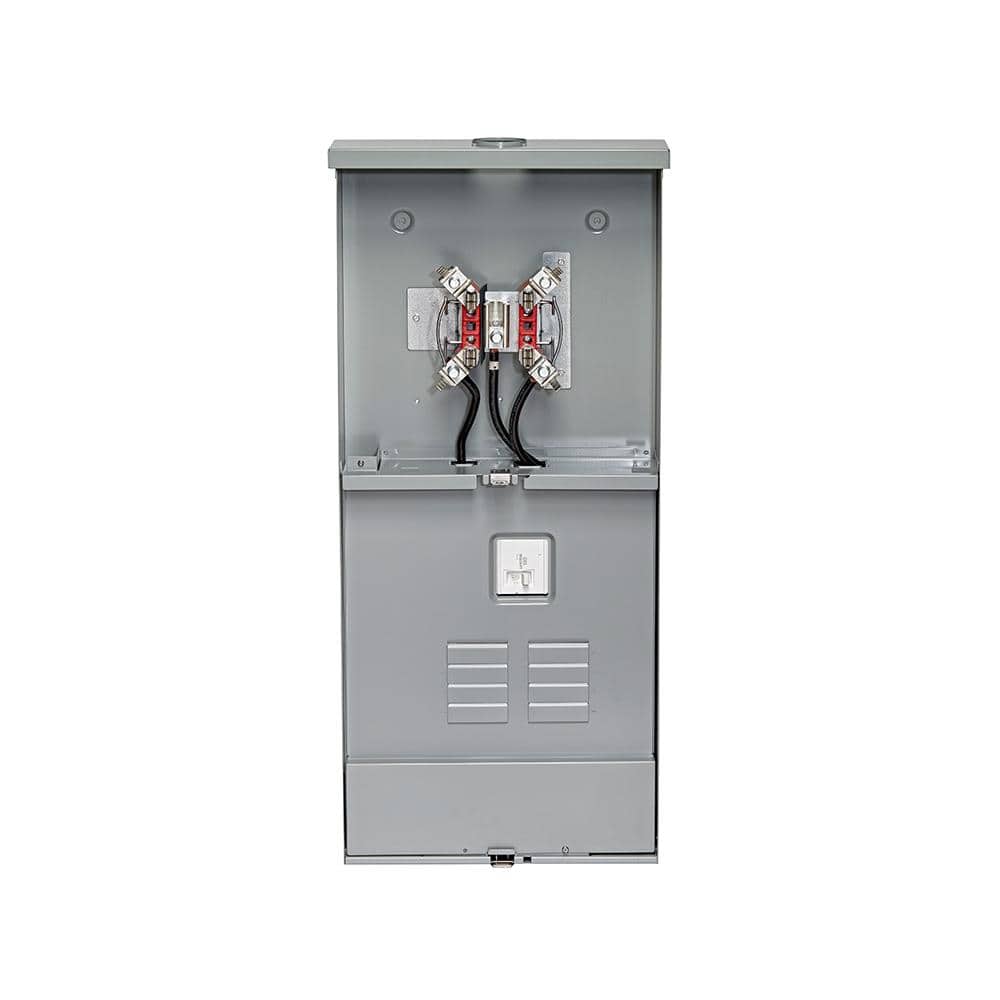Leviton 150 Amp 8-Space, 8 Circuit Outdoor Meter Main Combo Load Center, Ringless with Horn Bypass LS815-BHD (1)