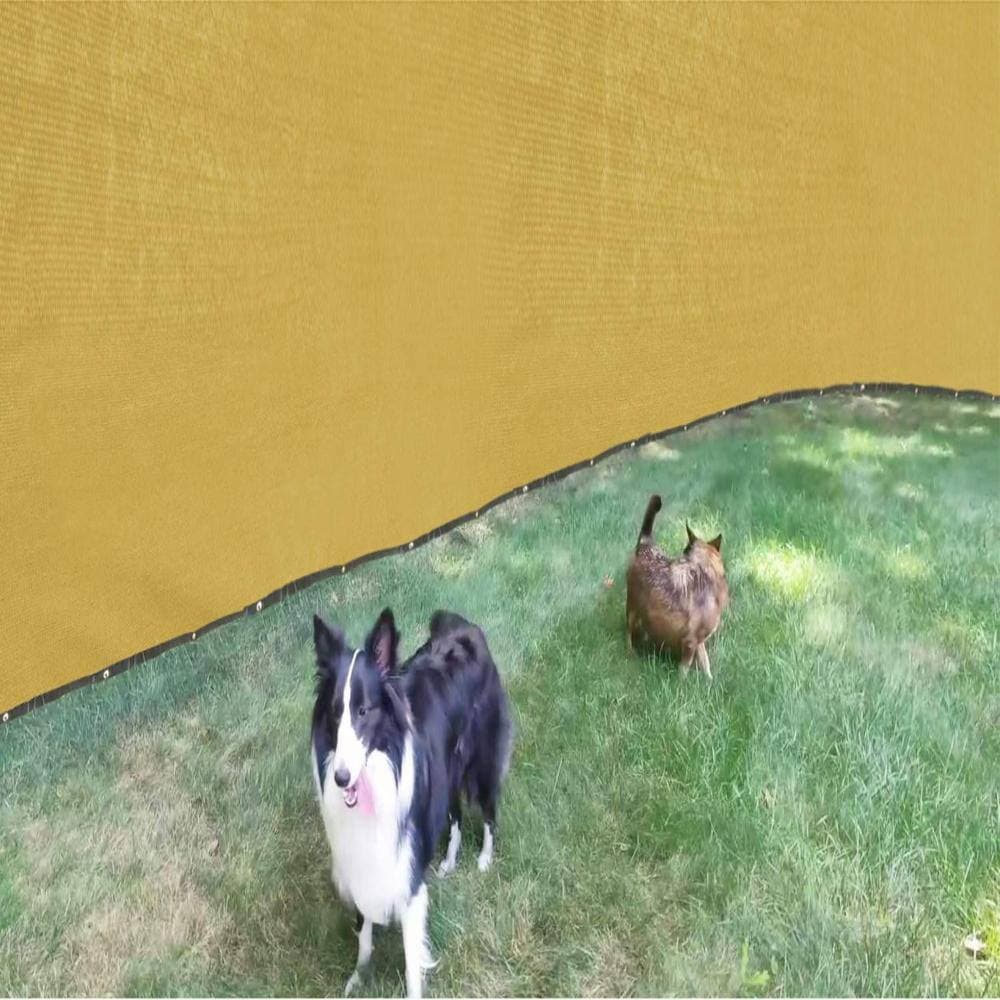 Unbranded 4 ft. x 50 ft. Fence Privacy Screen 90% Visibility Block Sand 1 Piece (2)