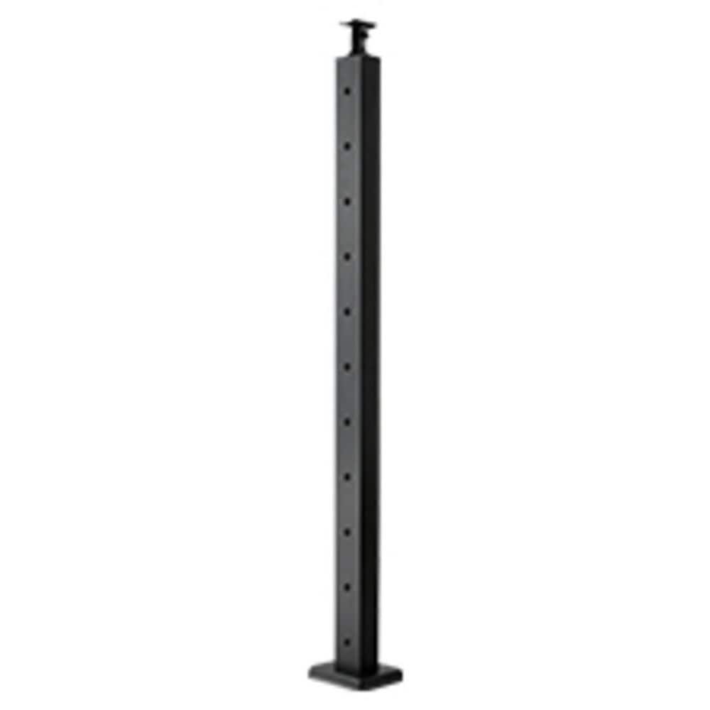 SKYSHALO Cable Railing Post Level Deck Stair Post 36 x 0.98 x 1.97 in. Cable Handrail Post Stainless Steel Brushed Finishing Deck (1)
