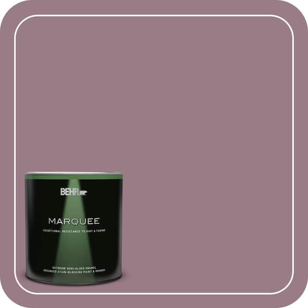 BEHR MARQUEE 1 qt. #T15-19 Mulberry Wine Semi-Gloss Enamel Exterior Paint & Primer (2)