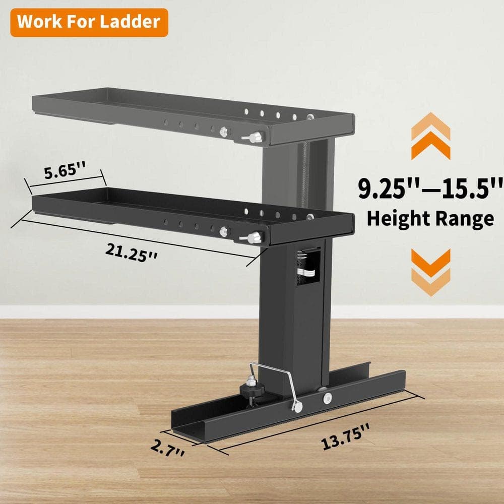 Helhom Step Ladder Stabilizer, Levelers for Extension Ladders, Adjustable Height, for Single and Extension Ladder (2)