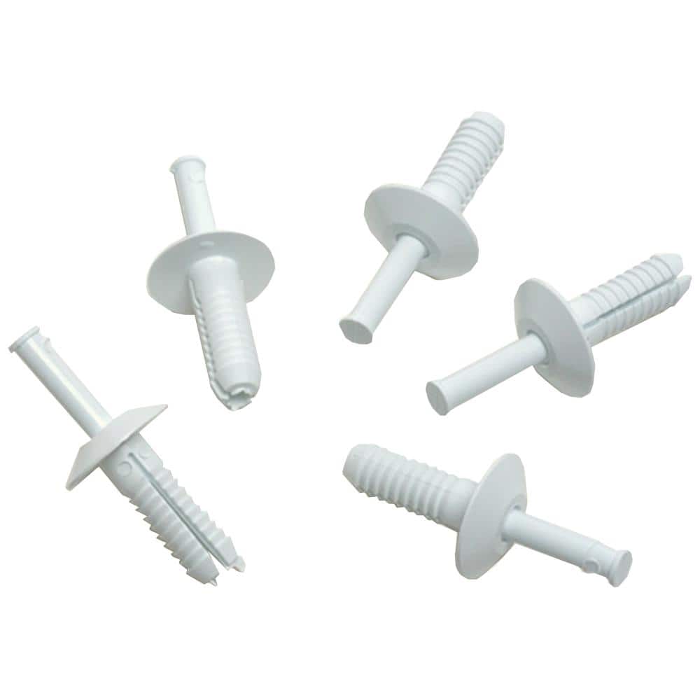 Glasliner 3/4 in. White Nylon Rivets (50-Pack) (3)