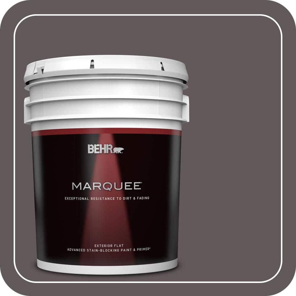 BEHR MARQUEE 5 gal. #T14-10 Coffee Bar Flat Exterior Paint & Primer