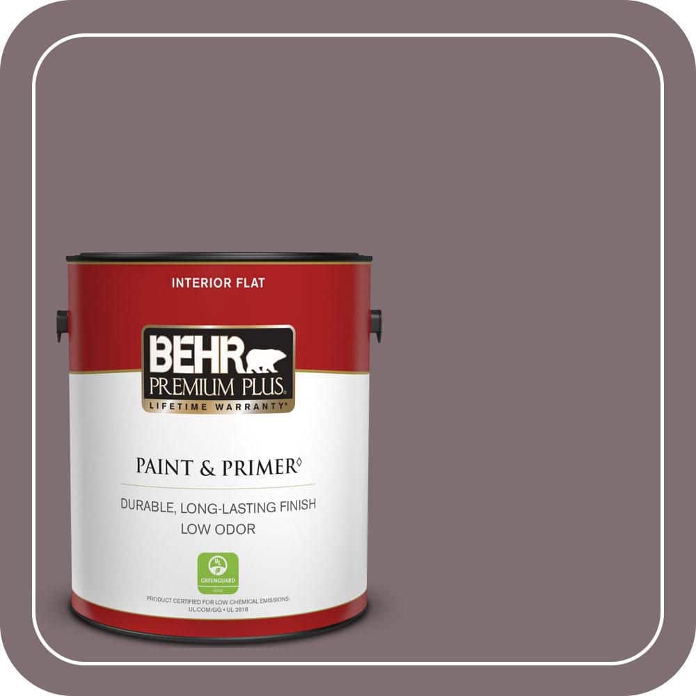 BEHR PREMIUM PLUS 1 gal. #N110-5 Royal Raisin Flat Low Odor Interior Paint & Primer