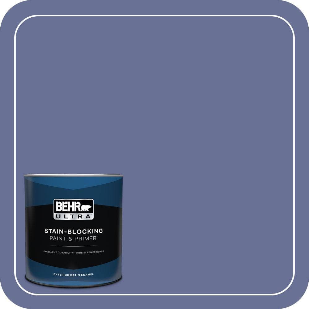BEHR ULTRA 1 qt. #620D-6 Royal Intrigue Satin Enamel Exterior Paint & Primer (1)