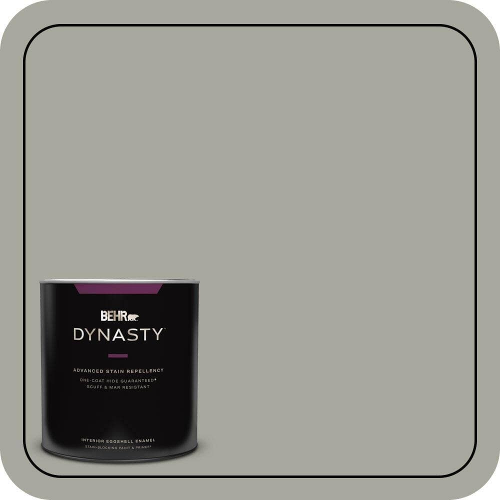 BEHR DYNASTY 1 qt. #PPU25-05 Old Celadon Eggshell Enamel Interior Stain-Blocking Paint and Primer