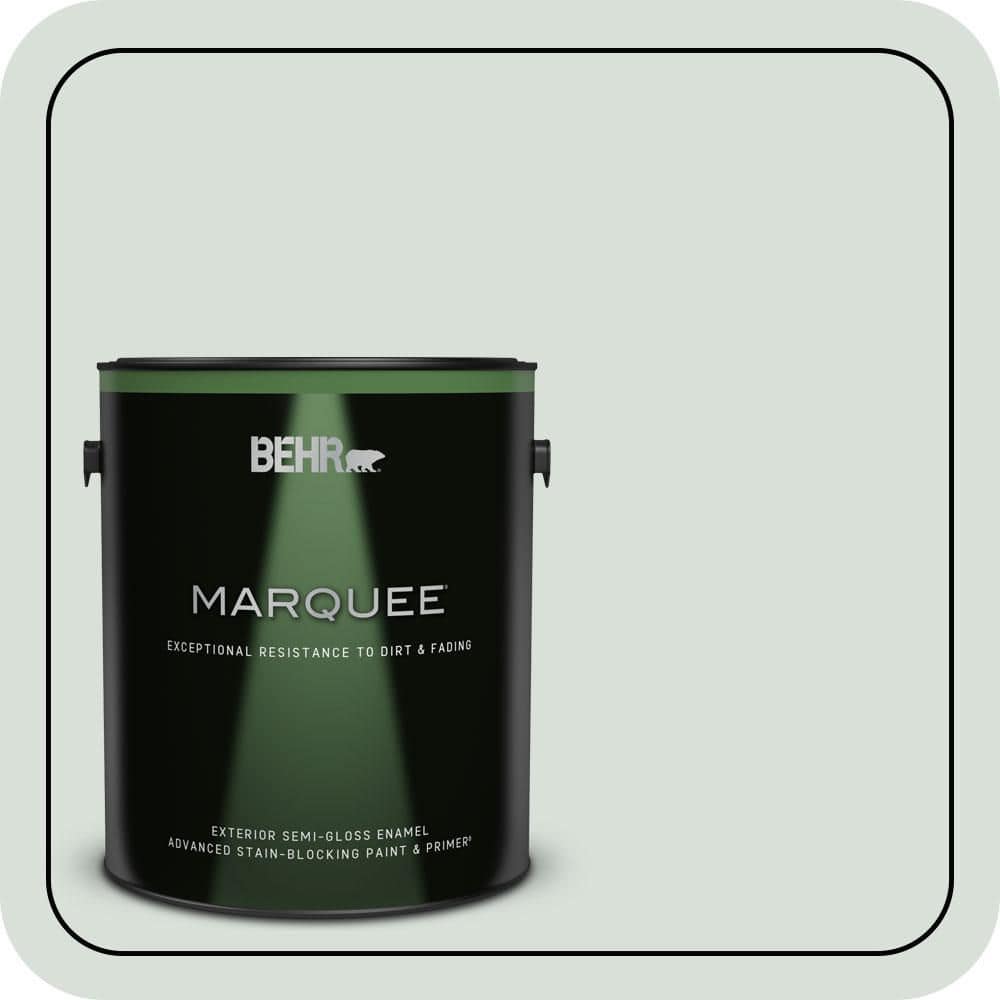 BEHR MARQUEE 1 gal. #N420-1 Juniper Breeze Semi-Gloss Enamel Exterior Paint & Primer