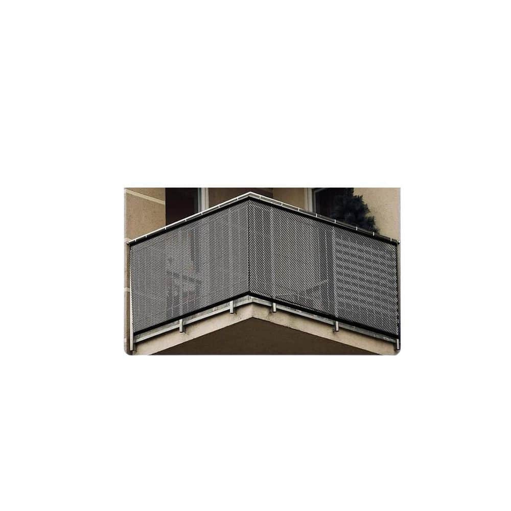 Afoxsos 2 Sets Baby Gate Stair Banister Guard for Kids Pets Toys Mesh Netting Safety Net 18 ft x 2.6 ft Black (1)