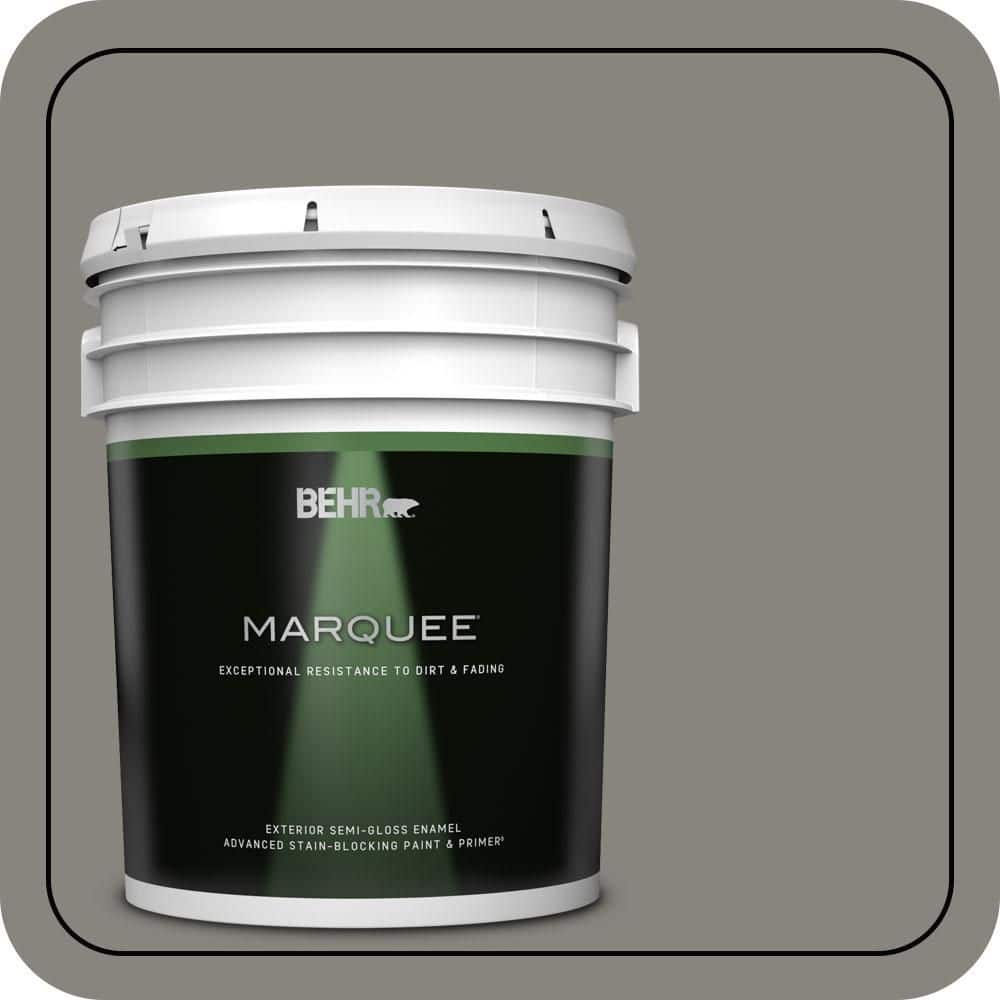 BEHR MARQUEE 5 gal. #PPU8-22 Pier Semi-Gloss Enamel Exterior Paint & Primer