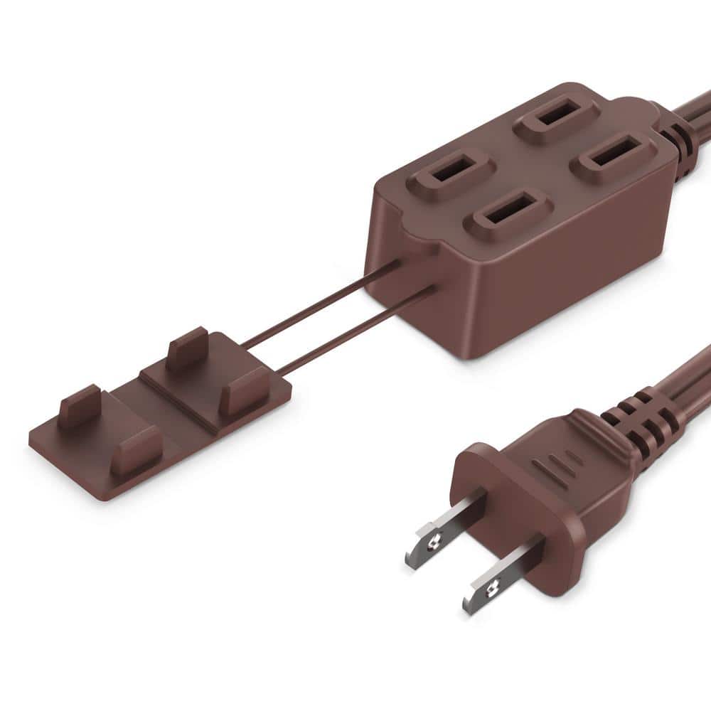 GRIP TIGHT TOOLS 20 ft. 16/2 SPT, Indoor Household Extension Cord, Brown (2)