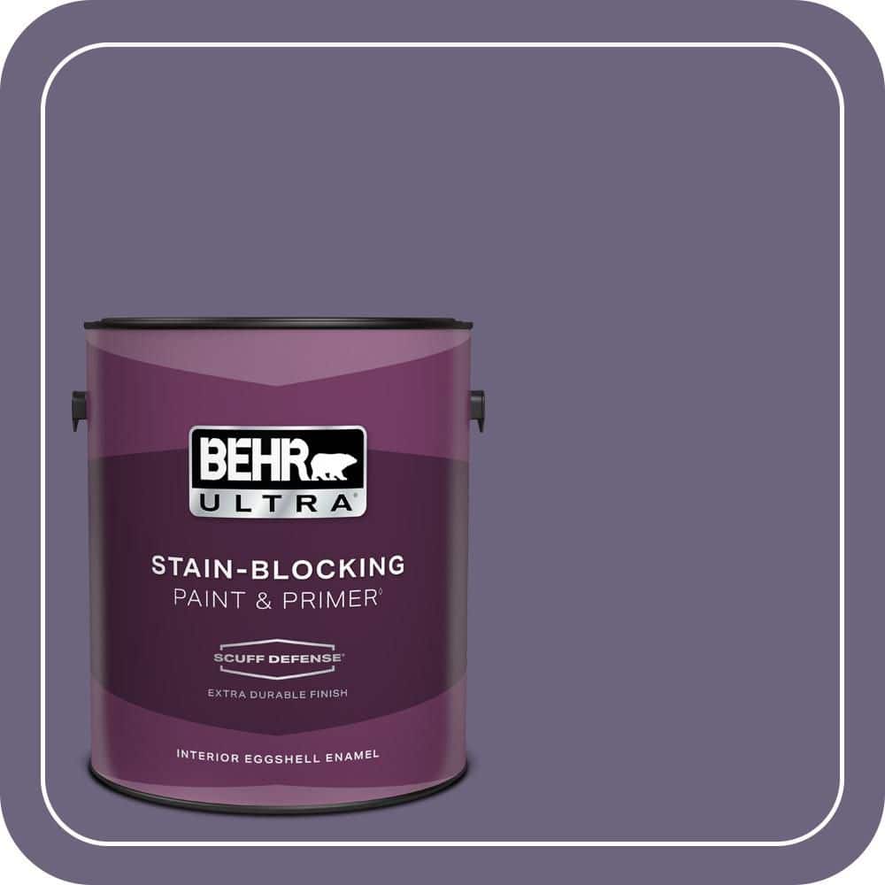 BEHR ULTRA 1 gal. #650F-6 Victorian Iris Extra Durable Eggshell Enamel Interior Paint & Primer