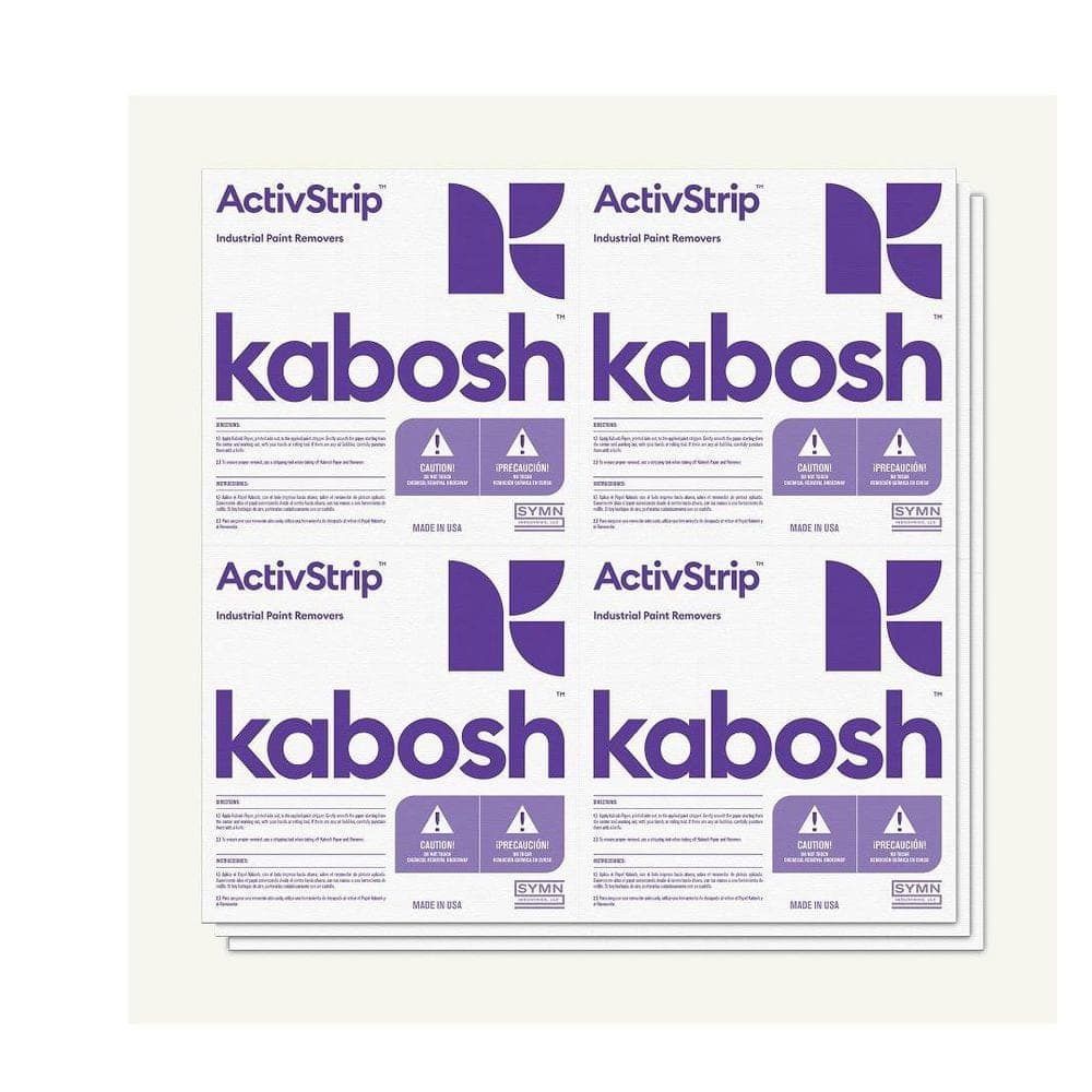 Unbranded Kabosh Activstrip 0.1 oz. Paint Remover Paper, Package of 10-Sheets