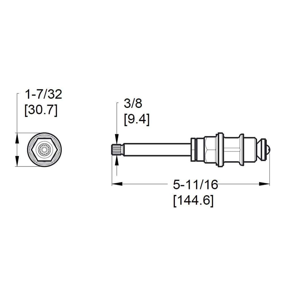 Pfister 910-374 Marquis Hot and Cold Replacement Stem for Tub and Shower Faucets (4)