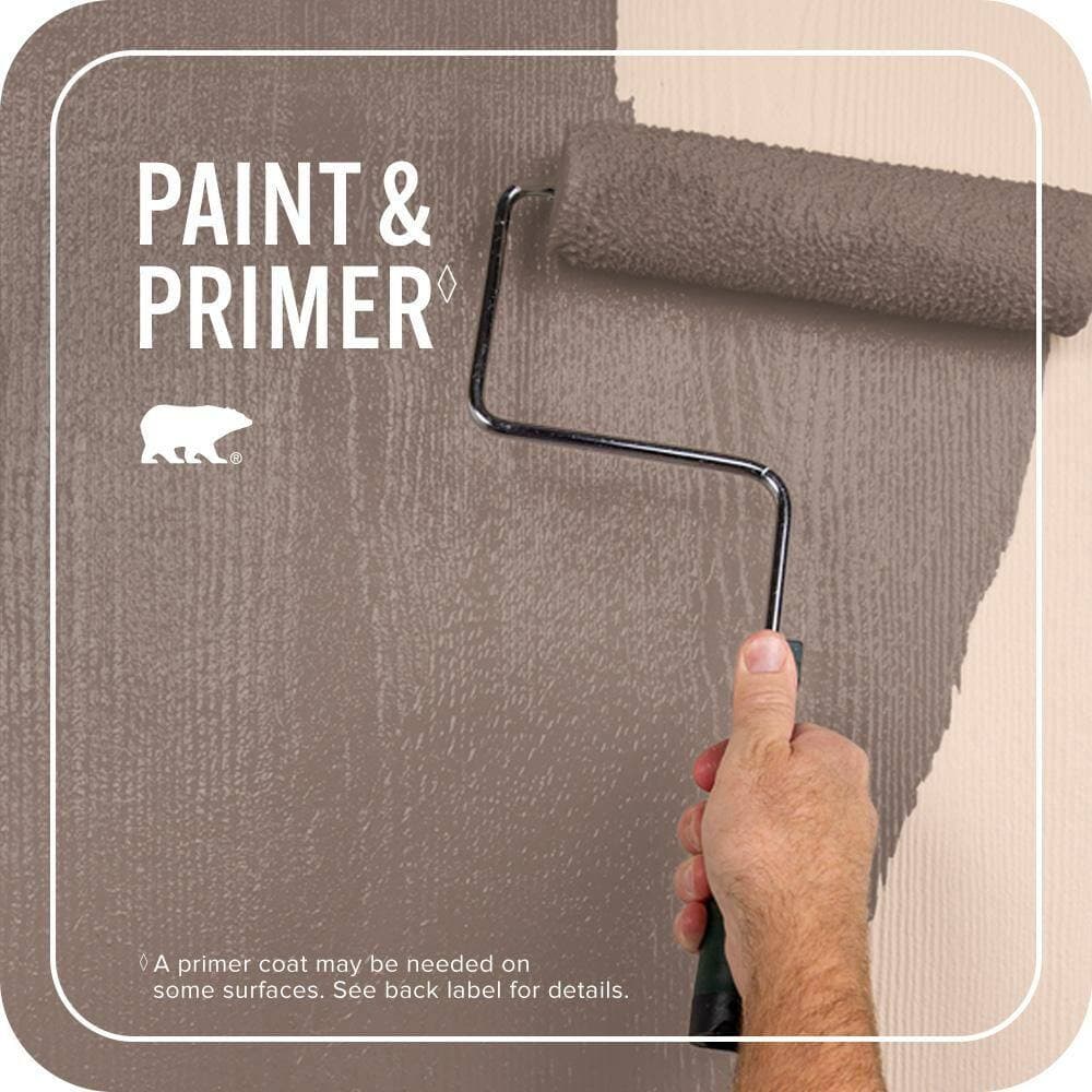 BEHR PREMIUM PLUS 1 gal. #N170-5 Chocolate Heart Flat Exterior Paint & Primer (3)