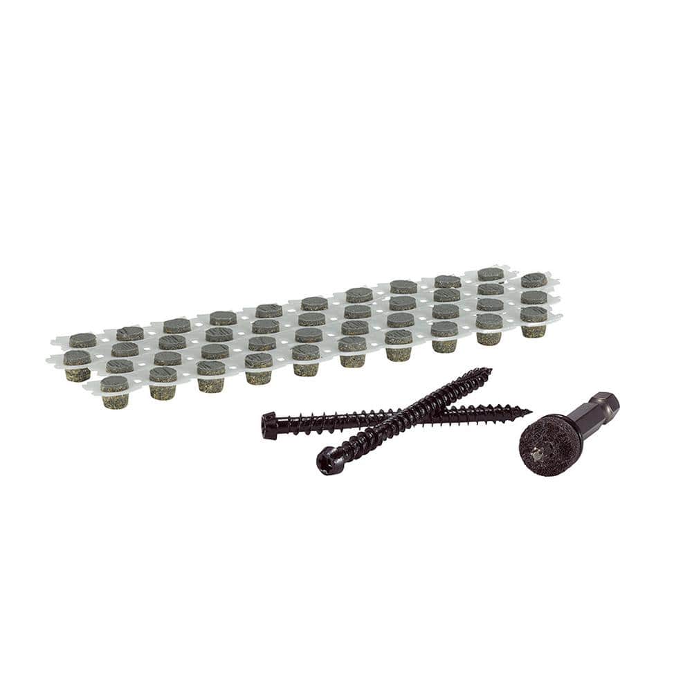 FastenMaster Collated Cortex Hidden Fastening System for Trex Transcend Decking - 2-1/2 in. screws and plugs in Island Mist (50 LF) (3)