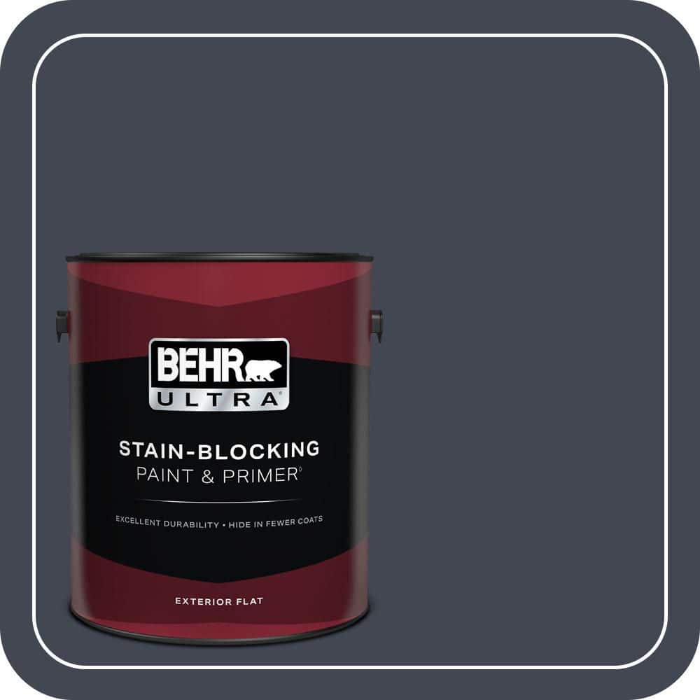 BEHR ULTRA 1 gal. #T11-2 Stiletto Flat Exterior Paint & Primer