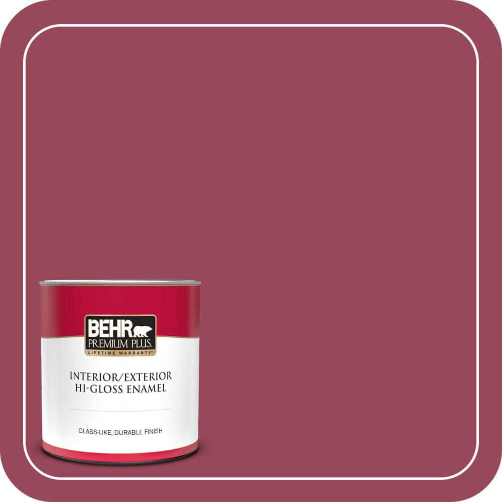 BEHR PREMIUM PLUS #PPU1-16 Haitian Flower Flat Interior/Exterior Paint & Primer Color Sample (1)